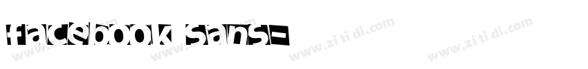 Facebook Sans字体转换